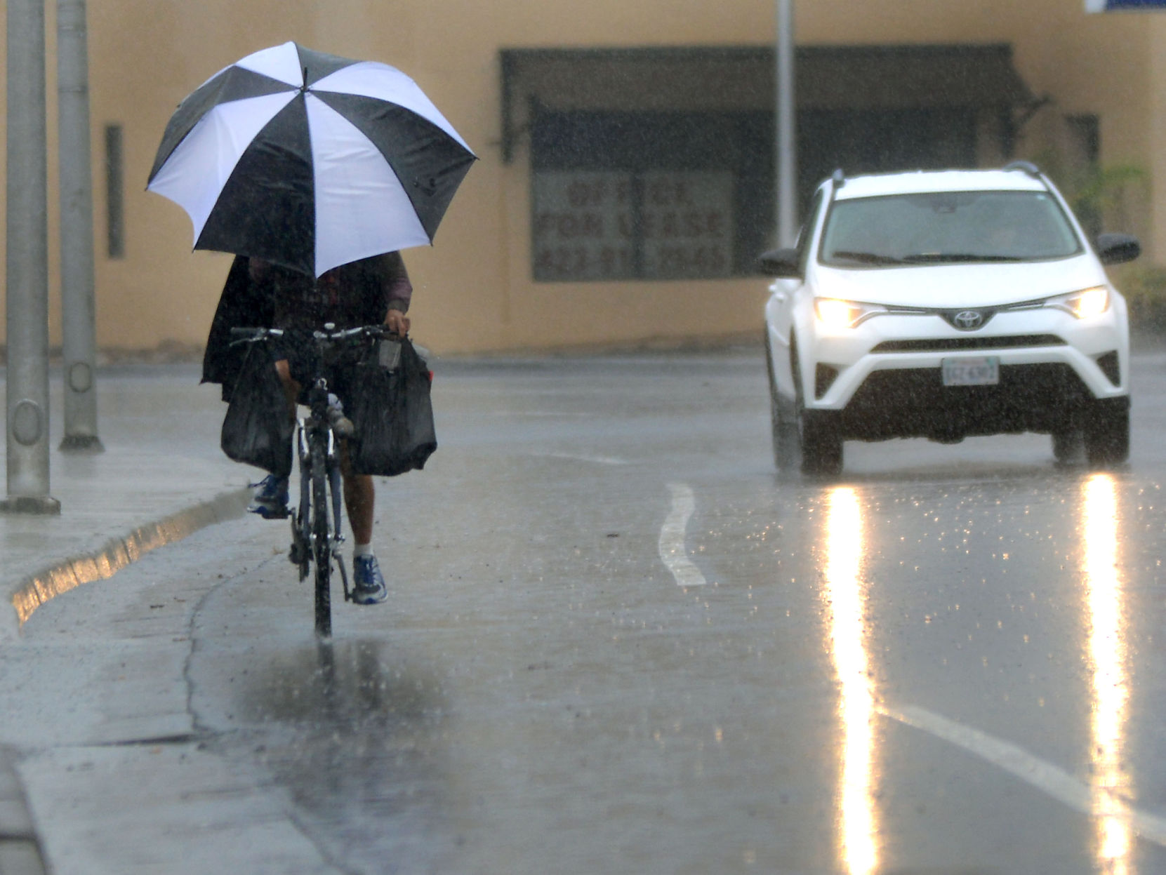 Rainy Bike Rider